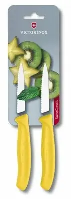 Dvoudílná sada nožů Victorinox se zoubkovaným ostřím Swiss Classic, žlutá Kup Teď