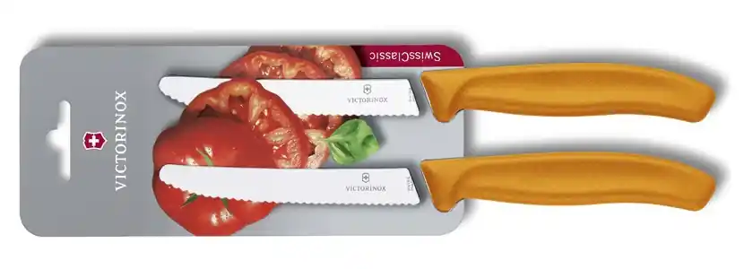 Kup Teď Dvoudílná sada nožů Victorinox Swiss Classic na rajčata, oranžová
