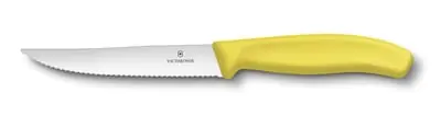 Novinka Nůž Victorinox Swiss Classic na steaky a pizzu, žlutý