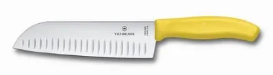 Nůž Victorinox Santoku Swiss Classic, žlutý Speciální Cena