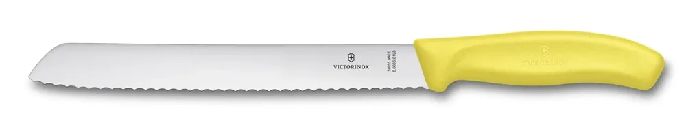 Nůž na chléb a pečivo Victorinox Swiss Classic, žlutý Víkendová Akce