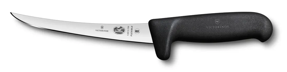 Victorinox Kuchyňský vykosťovací nůž Fibrox s bezpečnostní rukojetí , černý Akční Nabídka