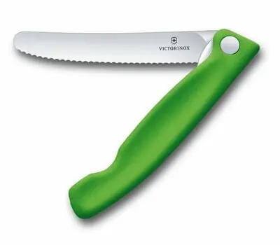 Victorinox Zavírací nůž na ovoce a zeleninu - vroubkovaná čepel Swiss Classic, zelený Jen Po Omezenou Doba