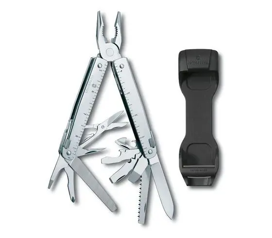Zlevněný Multifunkční nářadí Victorinox s plastovým pouzdrem na opasek SwissTool X