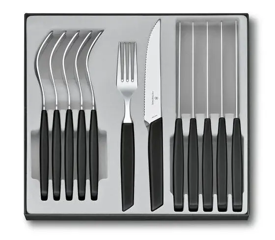 Omezená Nabídka Sada příborů Victorinox - steakový nůž a vidlička Swiss Modern, 12 ks