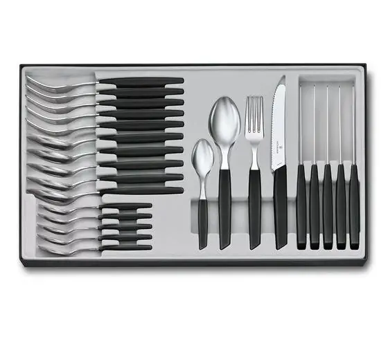Víkendová Akce Sada příborů Victorinox - Švýcarský moderní příborový nůž, 24 ks