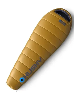 Husky Syntetický třísezónní prodloužený spací pytel Husky Plus -10, hořčicový Expresní Doručení