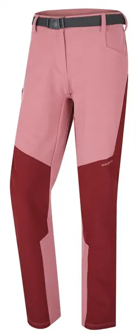 Husky Dámské outdoorové kalhoty Keiry, vínová/růžová Finální Výprodej