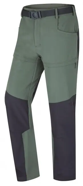 Tovární Cena Husky Pánské outdoorové kalhoty Keiry, zelená/antracitová