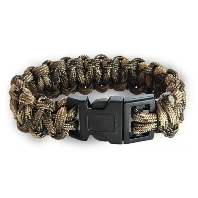 WARAGOD Paracord náramek s plastovou sponou Corna, camo coyote Nejlepší Cena