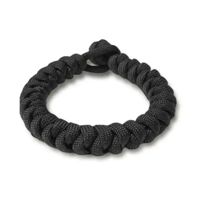 Akční Cena WARAGOD Paracord náramek s nastavitelným zapínáním Ectar, černý