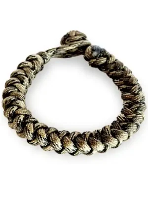 Dokud Zásoby Vydrží WARAGOD Paracord náramek s nastavitelným zapínáním Ectar, camo coyote
