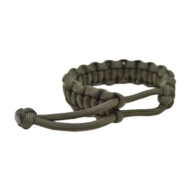 Sleva WARAGOD Paracord náramek s nastavitelným zapínáním Ilmë, zelený