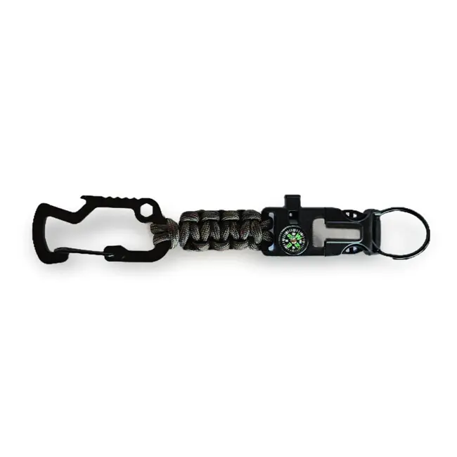 Hit Sezóny WARAGOD Paracord survival mutifunkční klíčenka 8 v 1 Laito, camo green