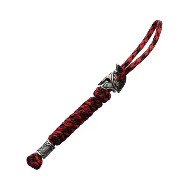 Originální WARAGOD Paracord Spartan přívěšek na klíče Nénar, červený