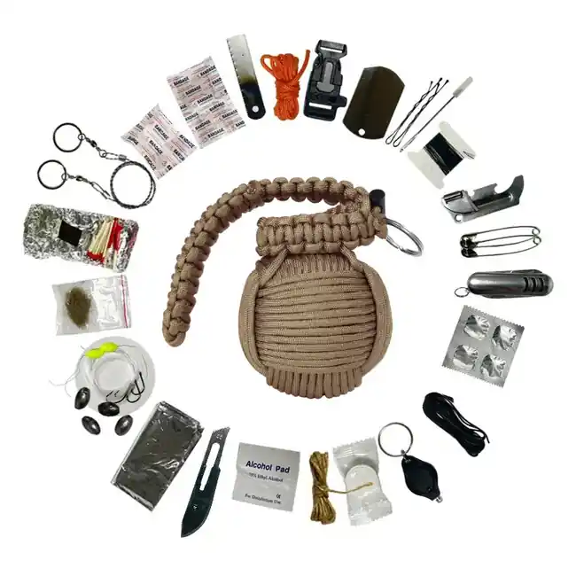 WARAGOD Paracord sada pro přežití Menel, kojot Vysoce Kvalitní