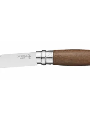 Autentický Opinel Zavírací nůž VRI N°08 Inox, ořechové dřevo