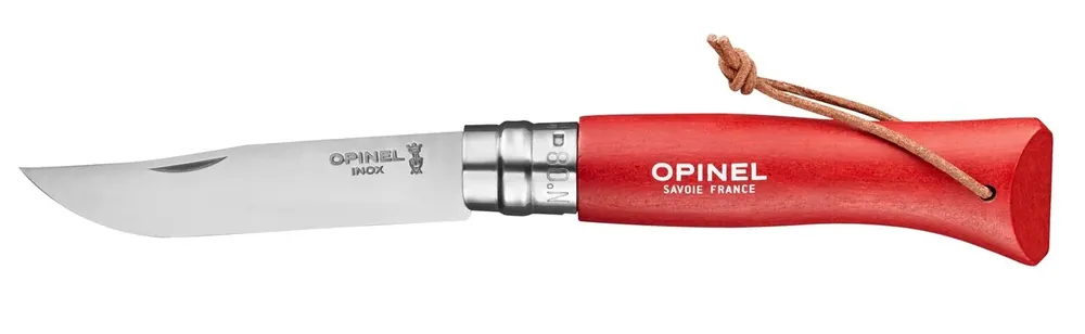 Cenová Bomba Opinel Zavírací nůž VRI N°08 Inox Trekking, červená