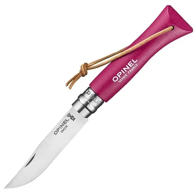 Opinel Zavírací nůž VRI N°06 Inox Trekking, malinová Akční Nabídka