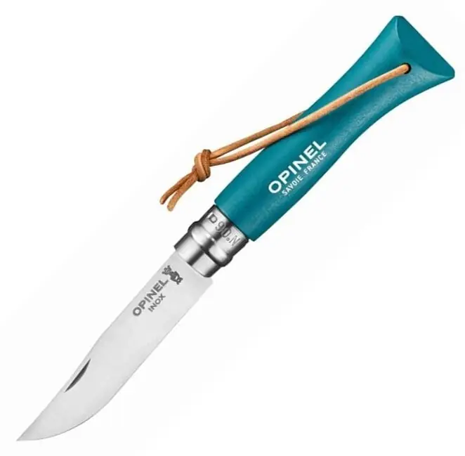 Cenově Výhodný Opinel Zavírací nůž VRI N°06 Inox Trekking, tyrkysová