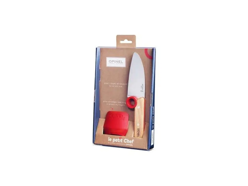 Opinel Dětská sada Le Petit Chef Dětský nůž+chránič prstů Autentický