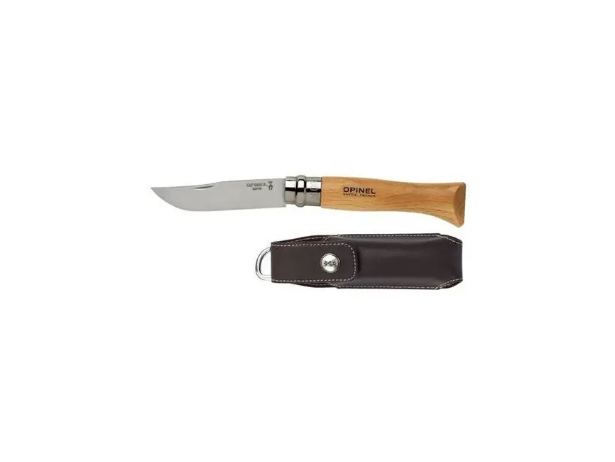 Výhodná Nabídka Opinel Zavírací nůž s pouzdrem VR N°08 Inox, hnědá