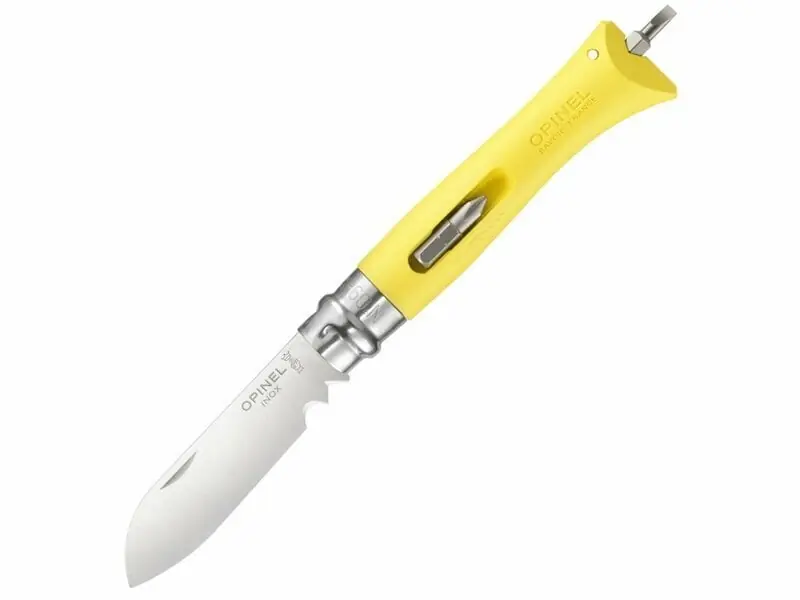 Opinel Zavírací nůž VRI N°09 Inox DIY, žlutá Omezená Nabídka