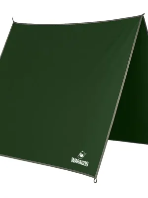 Super Cena Liber Montis Víceúčelová outdoorová plachta Velum s očky, Army Green