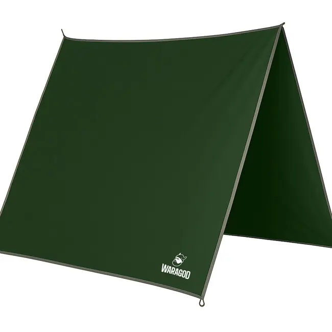 Super Cena Liber Montis Víceúčelová outdoorová plachta Velum s očky, Army Green