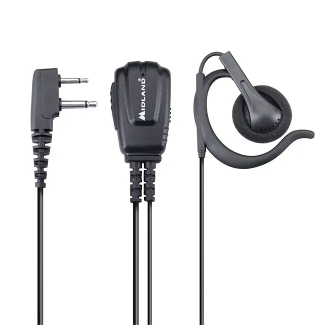 Midland Headset MA24-L Pro s PTT a 2-pin Midland konektorem Vysoce Kvalitní