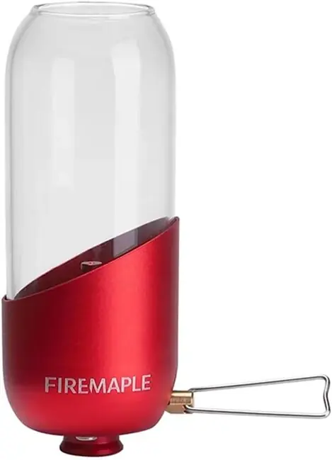 Vrácení Zdarma Fire Maple Plynová lampa s borosilikátovým sklem, červená