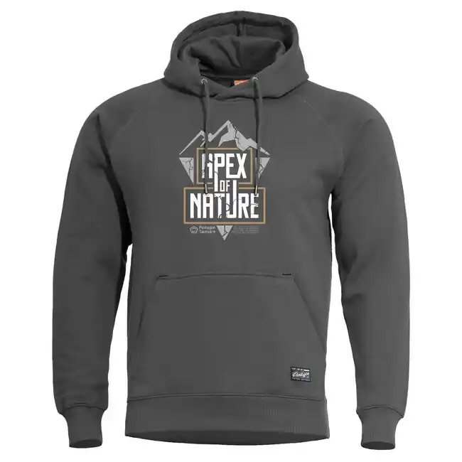 Super Cena Pentagon Pánská mikina s kapucí Apex of Nature, šedá