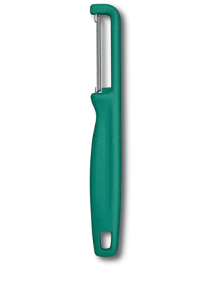 Akční Nabídka Victorinox škrabka se zoubkovanou čepelí Iota Peeler, zelená