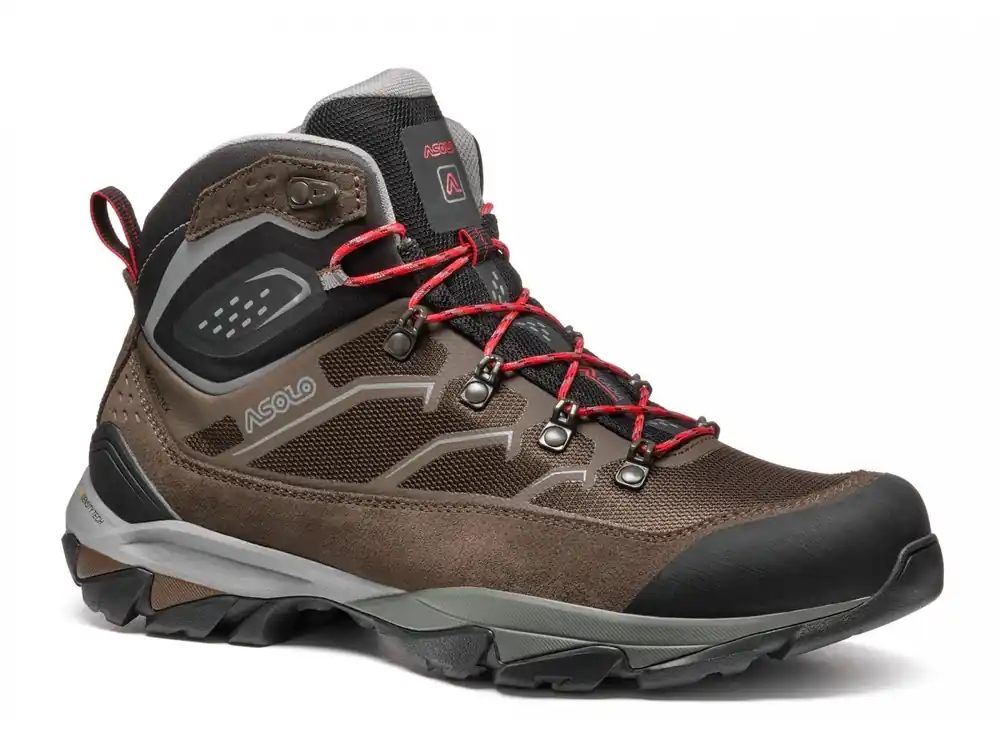 Asolo Acadia Mid GTX, dark brown/frost grey - pánské boty Levný