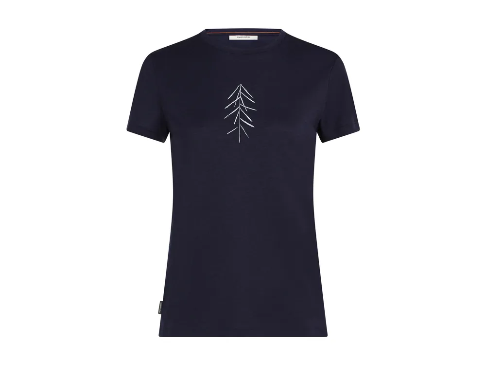 Icebreaker Wmns Merino 150 Tech Lite SS Tee Lancewood, Midnight Navy Ihned K Objednání