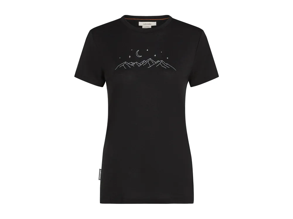 Originální Icebreaker Wmns Merino 150 Tech Lite SS Tee Sparkling Stars, Black