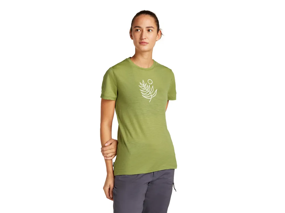 Cenově Výhodný Icebreaker Wmns Merino 150 Tech Lite SS Tee Fresh Fern, Olive