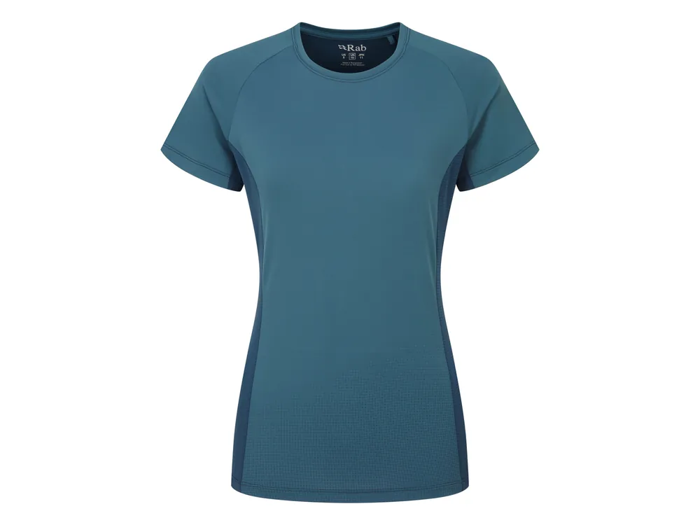 Rab Women‘s Trail Tee, Orion Blue/Tempest Blue - dámské funkční tričko Must-Have