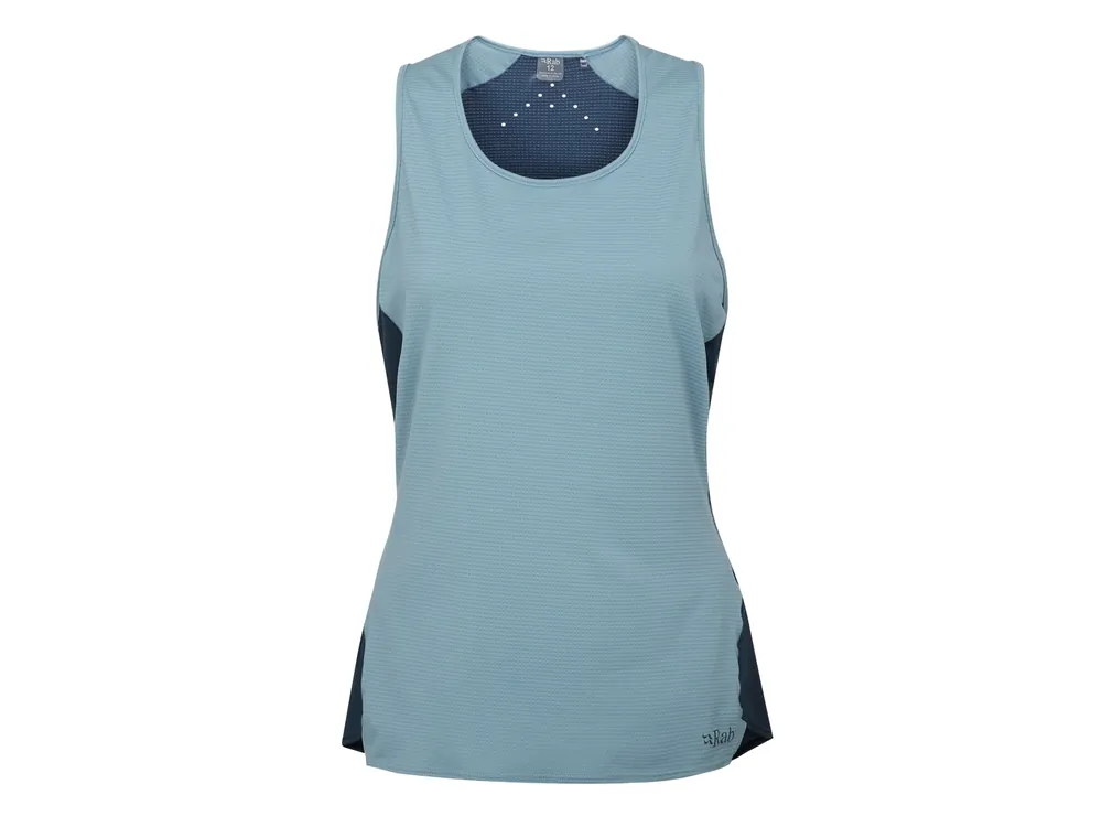 Rab Women‘s Sonic Ultra Vest, Citadel/Tempest Blue - dámské triko bez rukávů Dokud Zásoby Vydrží