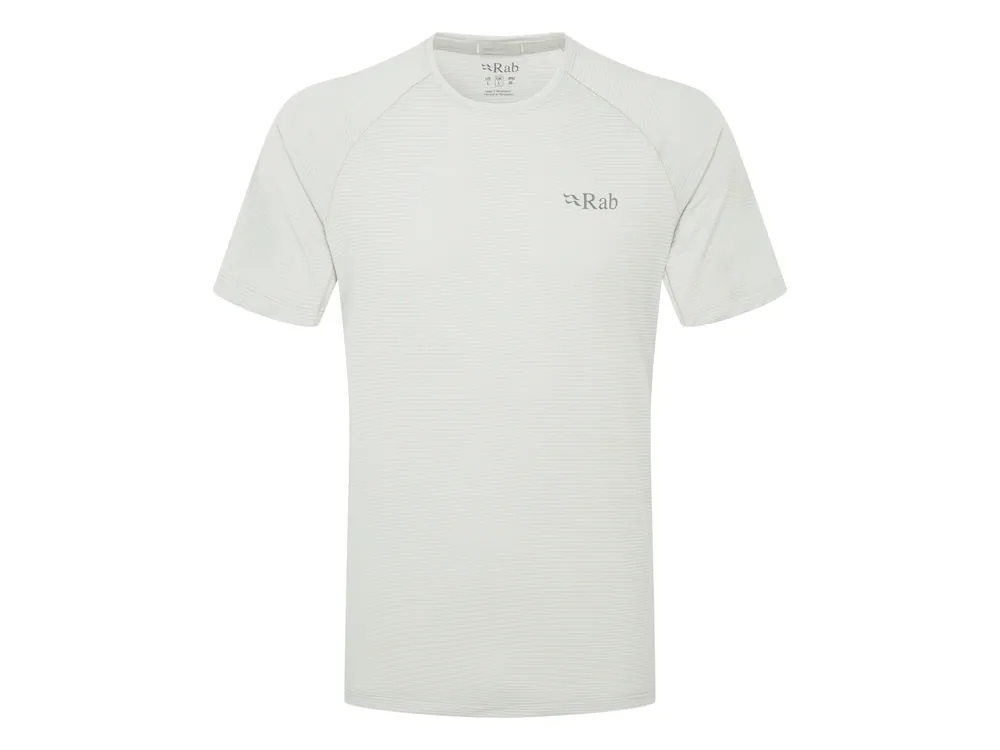 Rab Men‘s Sonic Tee, Light Zinc - pánské funkční tričko Jen Po Omezenou Doba