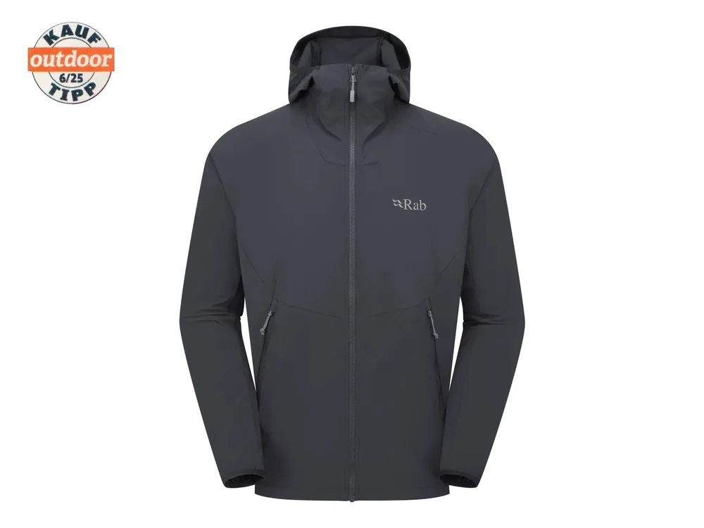 Rab Borealis Hooded Jacket, beluga - pánská softshellová bunda Expresní Doručení
