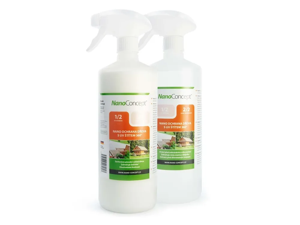 NanoConcept Nano ochrana dřeva s UV štítem 360º 1000 ml Nakupujte Hned