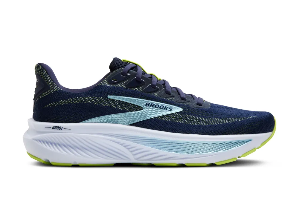 Levný Brooks Ghost 17 M, Peacoat/Lime/Blue - běžecké boty