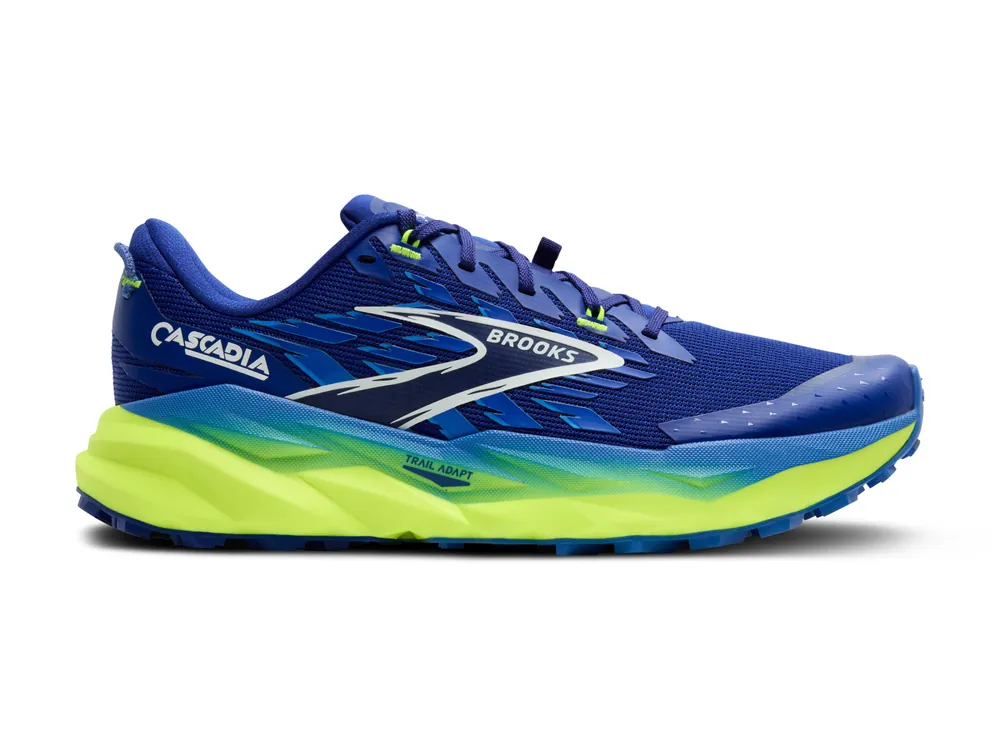 Brooks Cascadia 19 M, Surf the Web/Nightlife/White - pánské krosovky Nízká Cena