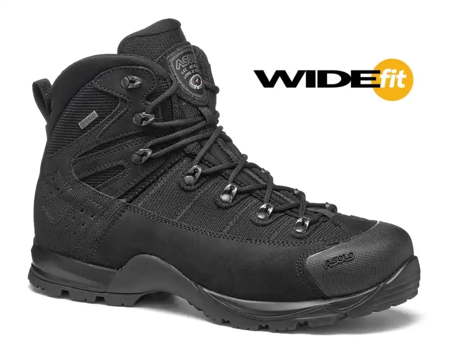Top Prodej Asolo Fugitive Tactical GTX Wide Fit, black - pánské boty