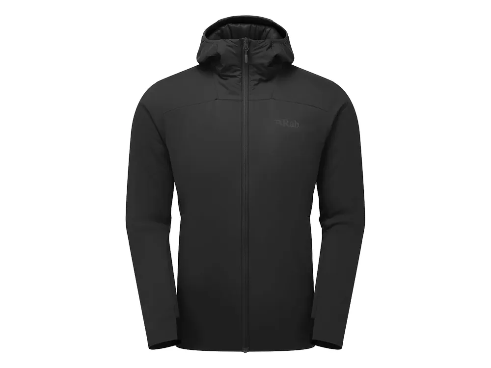 Rab Xenair Alpine Flex Insulated Jacket, Black - lehká izolační bunda s kapucí Novinka