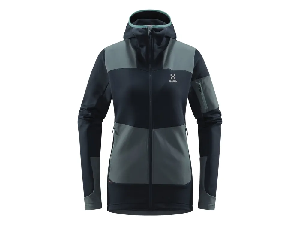 Haglöfs Astral Hood Women, Tarn blue/Steel blue - dámská mikina Nejlepší Volba