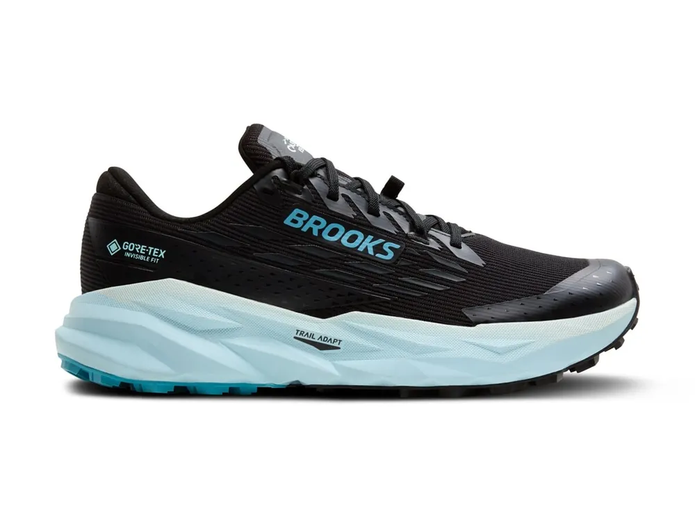 Brooks Cascadia 19 GTX W, Black/Ebony/Blue Flower - dámské krosovky Tovární Cena