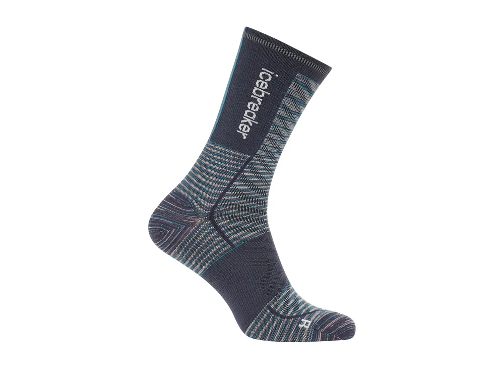 Icebreaker Merino Run+ Ultralight Crew Fusion Dye, Graphite Fd/Graphite Nejprodávanější