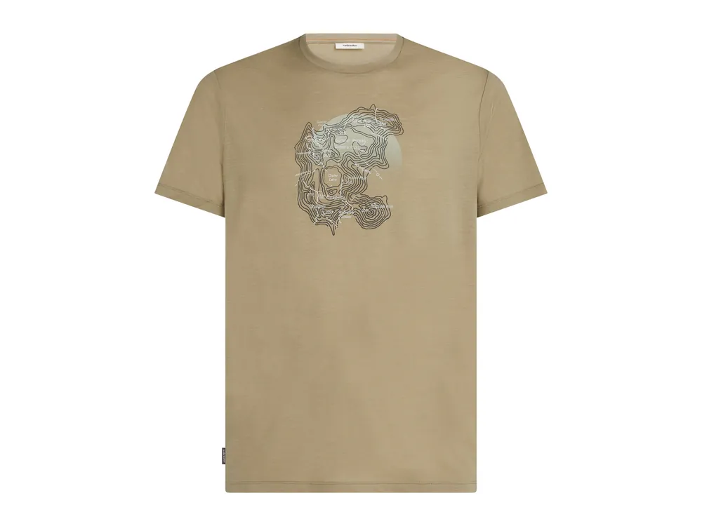 Ověřený Icebreaker Mens Merino 150 Tech Lite SS Tee Ruapehu Round, Flagstone